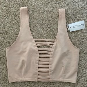 POL Tan Bralette/crop top NWT